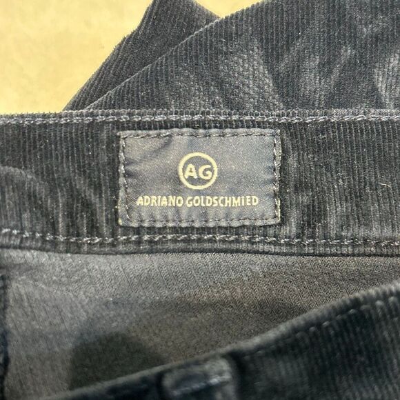 Adriano Goldschmied AG The Stevie Slim Straight Corduroy Pants Sz 26R Black - Picture 8 of 12